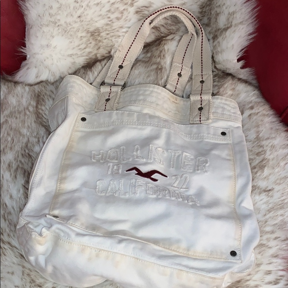 Hollister Canvas Tote Bag, Beach or Work Bag